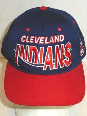 VTG The G Cap Cleveland Indians Wave Snapback Adjustable Embroidered Hat